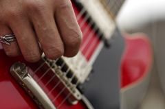 ギタリストの手
