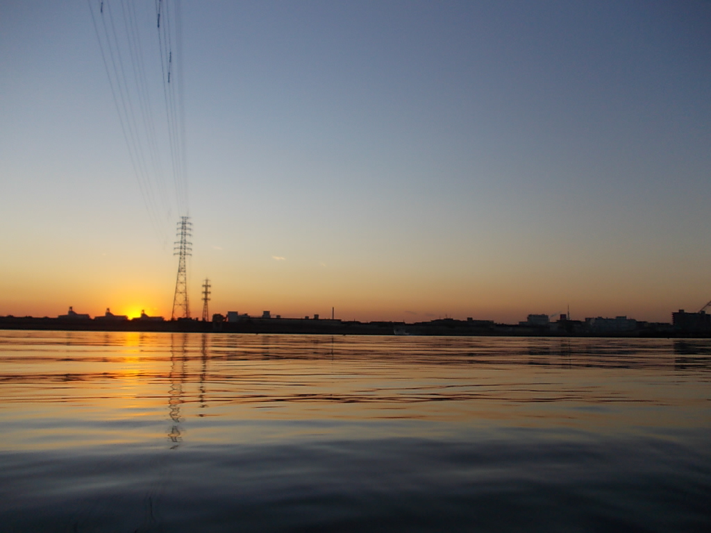 江戸川の夕日