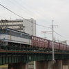 矢田川橋梁を渡る貨物列車