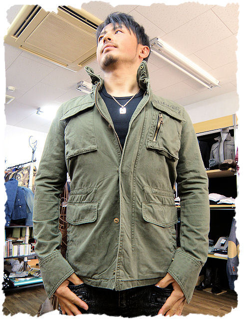 【NO ID】M-65Typeジャケット　カーキ　【送料無料】