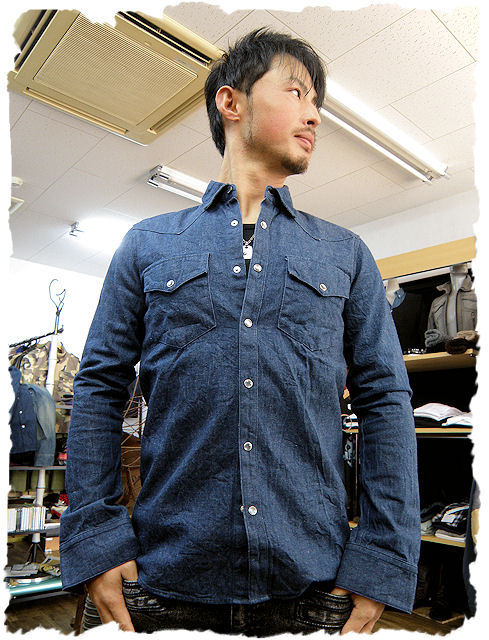 【+8 PARIS ROCK 】Denim Western Shirtsデニムウ