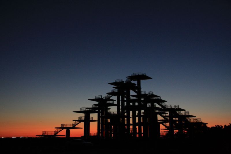 展望台の夕暮れ