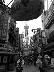 通天閣と町並み