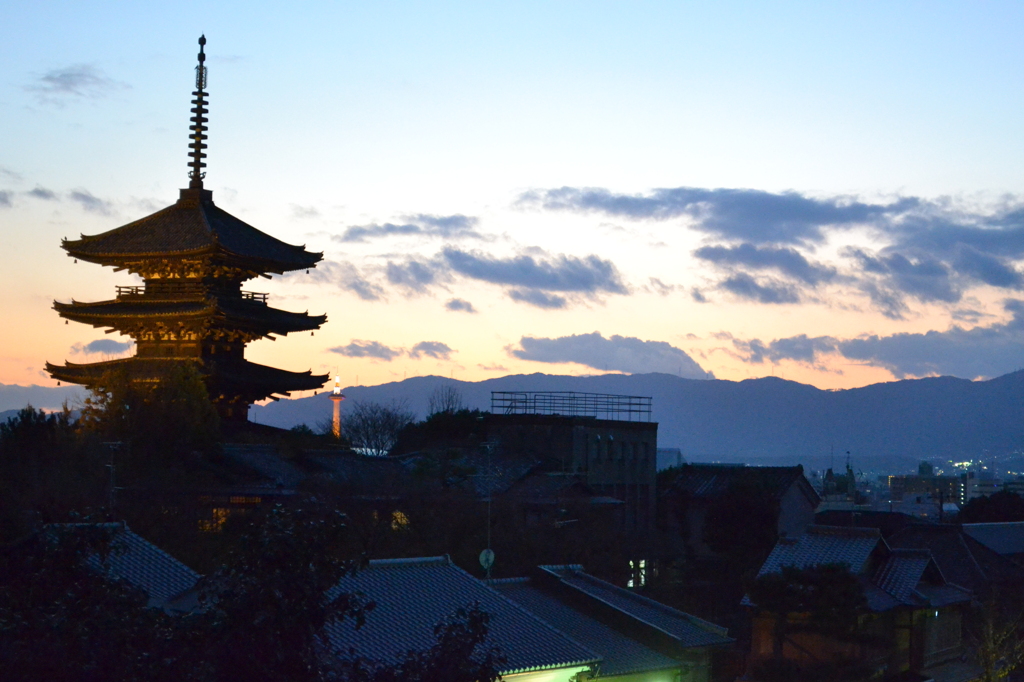 京の夕暮れ_1
