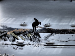 除雪中