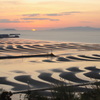 熊本県宇土・御輿来海岸の夕暮れ