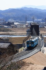 円山川橋梁これまた俯瞰