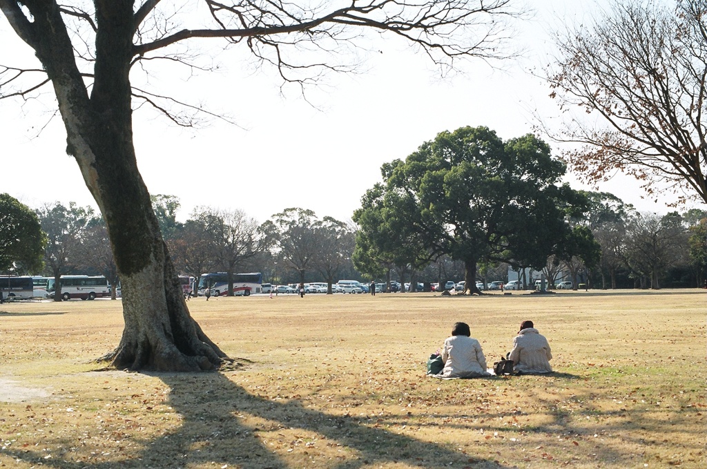 公園でまったり。