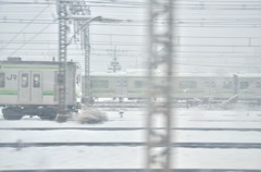 雪の往来