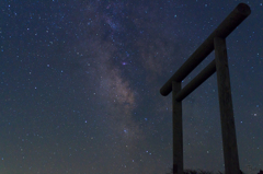 蔵王山頂からの夜空