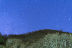 秋保大滝からの星空