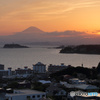 湘南の夕照