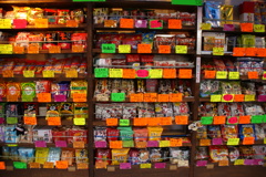 即席ラーメンがずらーり