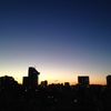 初冬の夕陽