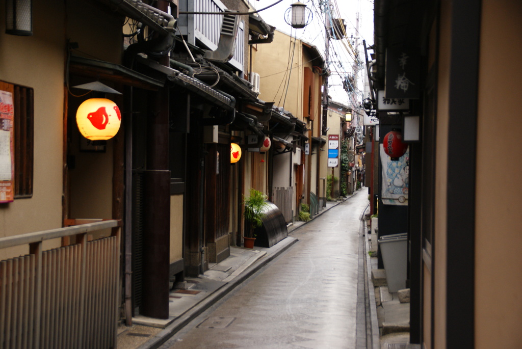先斗町にて