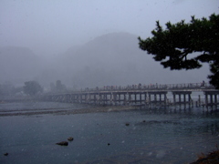 冬の嵐…山