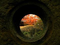 円窓秋景色