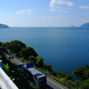 賤ヶ岳旧道より望む