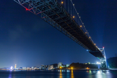 関門海峡の夜