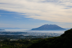 桜島と共に
