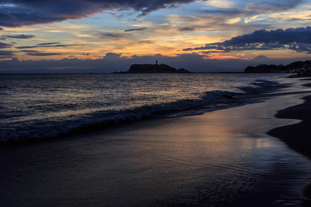 七里ヶ浜の夕景Ⅱ