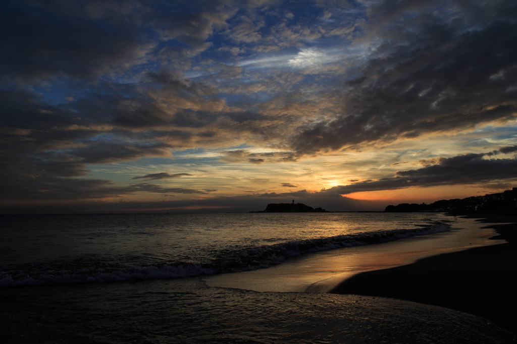 七里ヶ浜の夕景Ⅰ