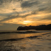西伊豆大浜海岸の夕暮れ