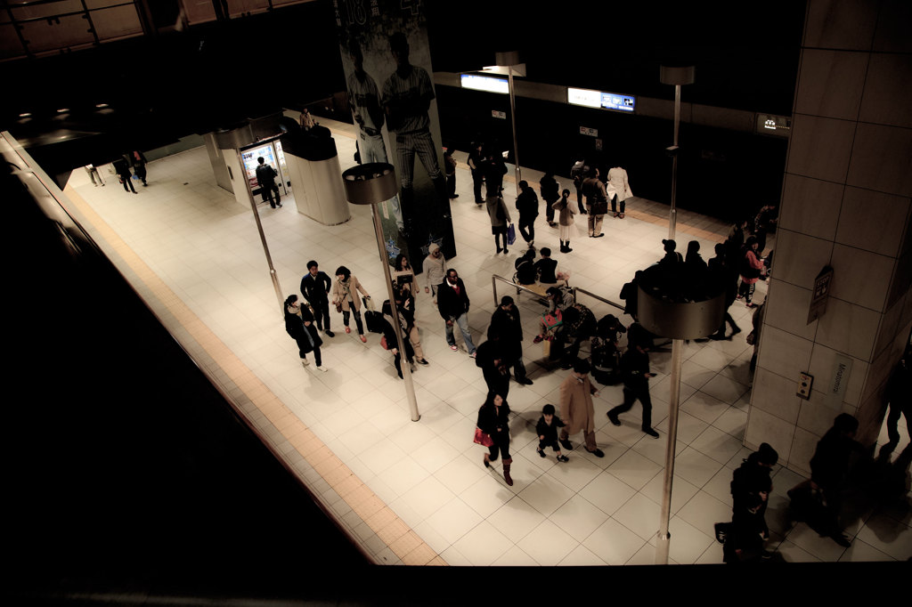 Platform of underground