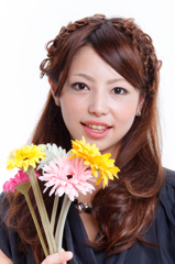 I flowers and 2