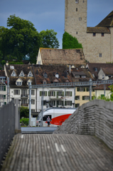 電車を見ながら