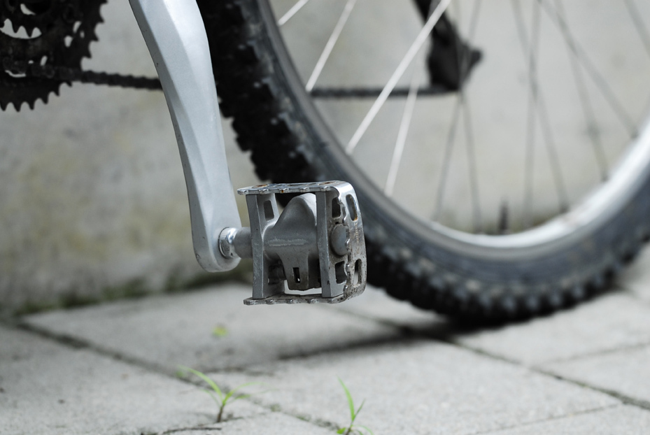 試し撮り　向かいの自転車