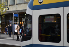 トラムが来た。