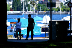 湖の見える風景