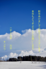 もう直ぐ新年。