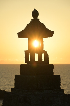 春日崎の夕陽