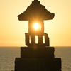春日崎の夕陽