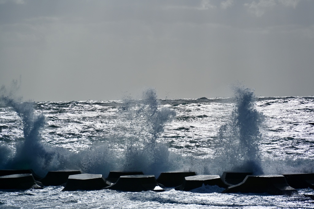 荒れた海