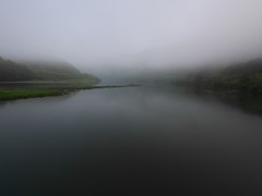 mist on the river