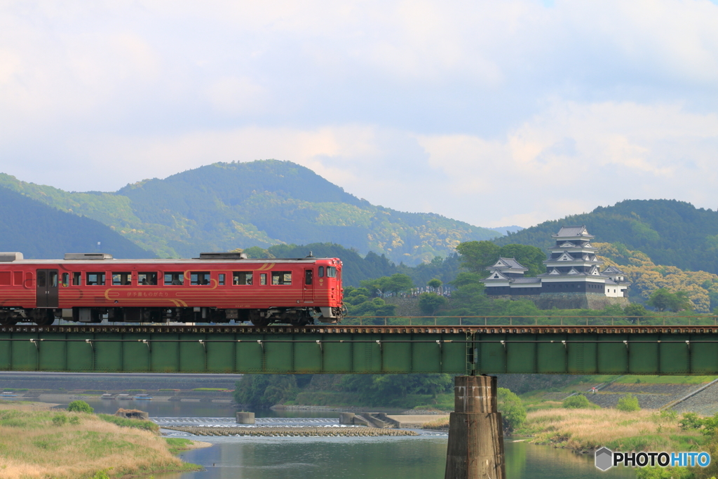 大洲城がお出迎え