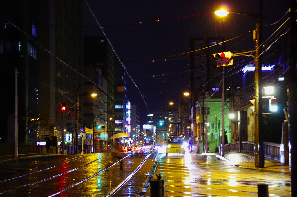 雨の洗馬橋