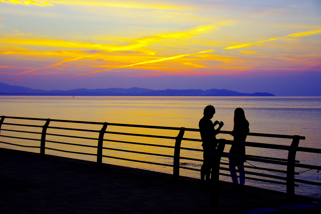 夏の夕暮れ