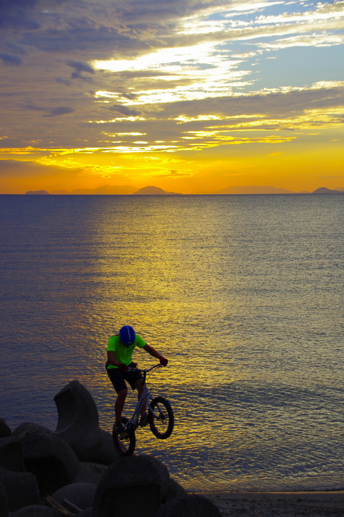 夕日と自転車Ⅱ
