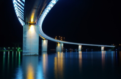 牛深ハイヤ大橋の夜景