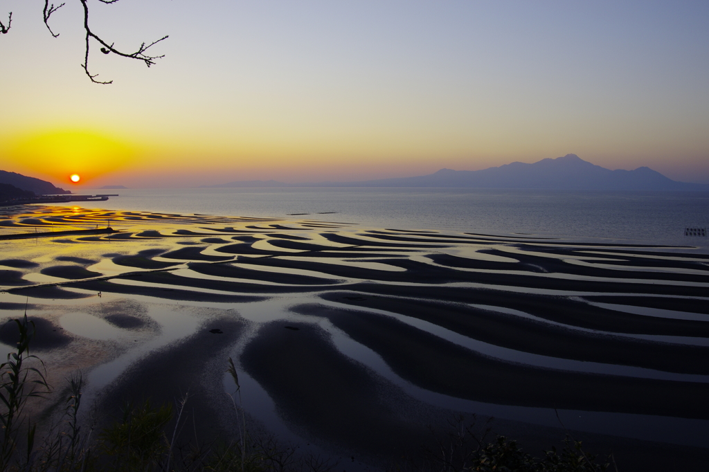 御興来海岸（おこしきかいがん）夕日