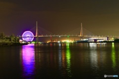大阪港ぶらり大観覧車と天保山大橋