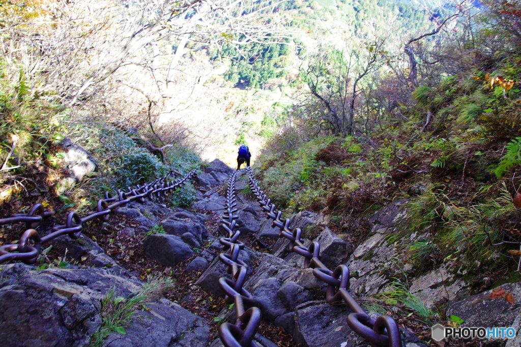 石鎚山（三の鎖）