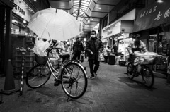 Street scene with bicycles #8