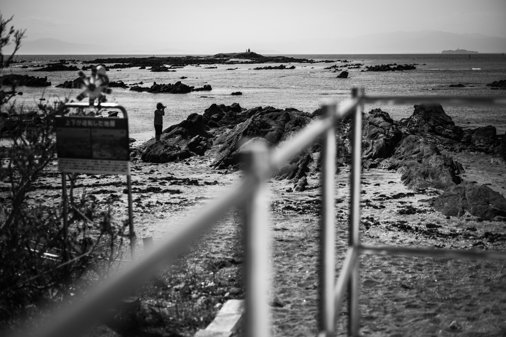 Photographer on the seaside