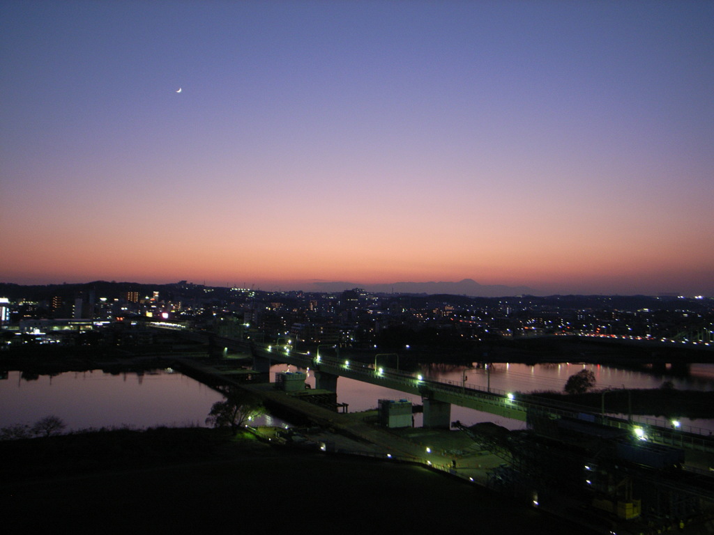 Crescent and Fuji