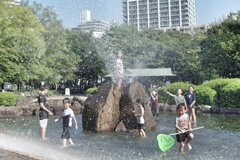 Water play in late summer
